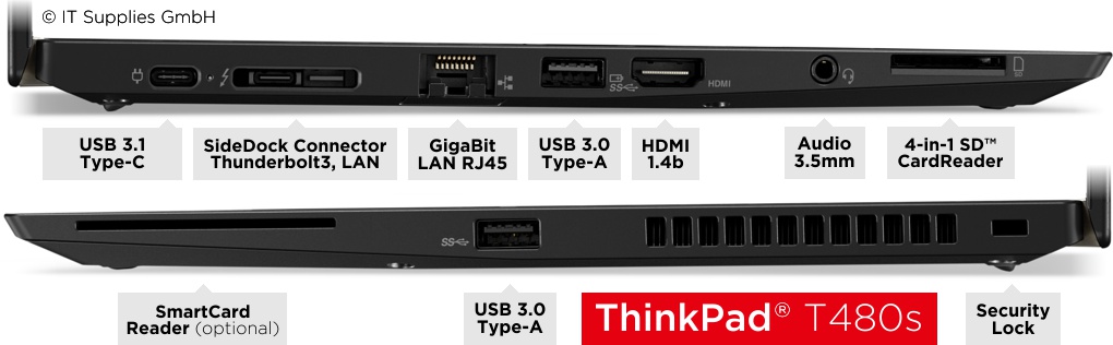 Lenovo Campus ThinkPad® T480s 20L7001RGE