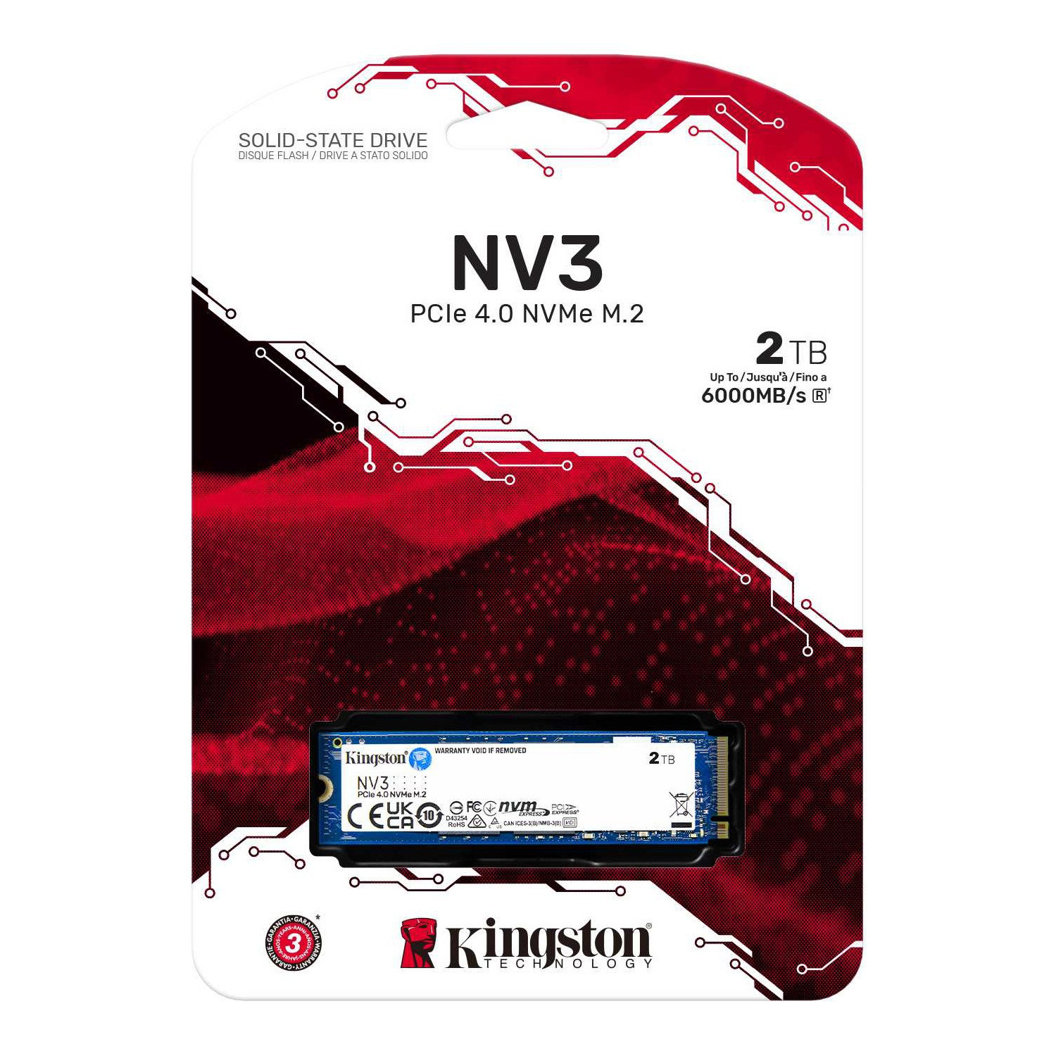 内蔵型SSD Kingston NV3 2TB SSD PCIe 4.0 NVMe M.2 Amazon