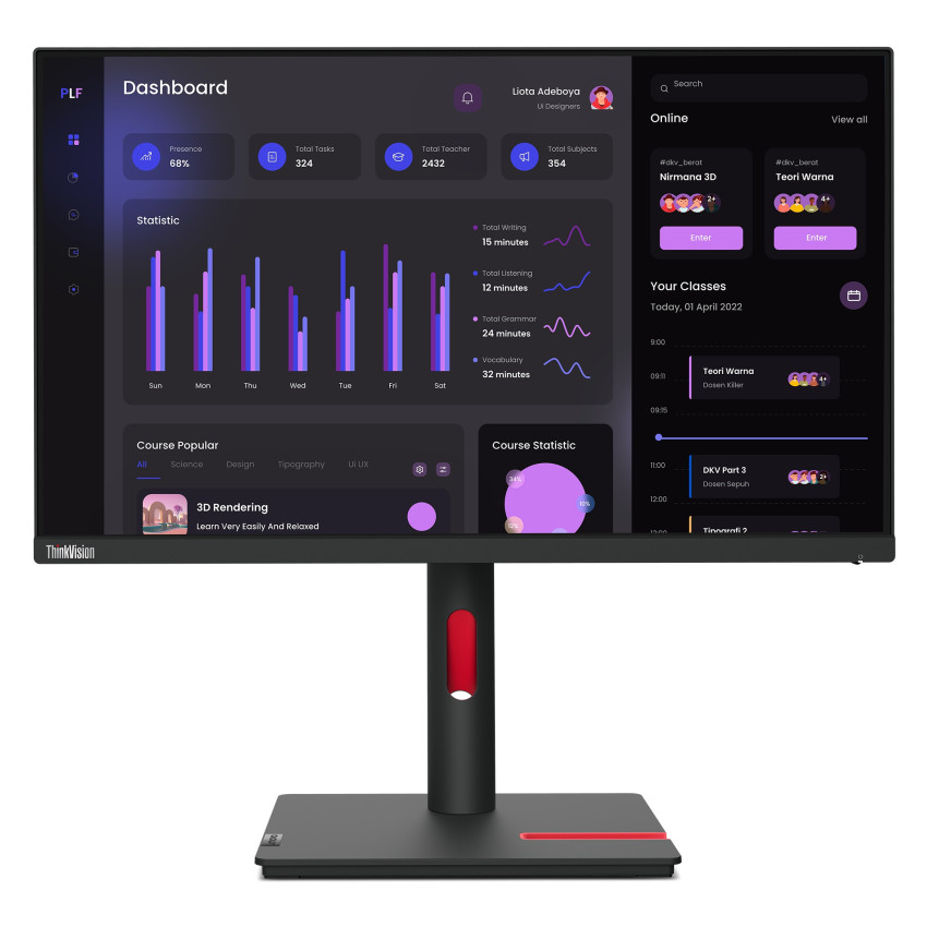 Lenovo ThinkVision T24i-30 60.47cm (23.8") Monitor