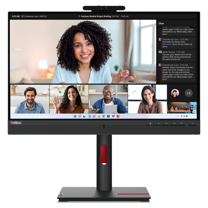Lenovo ThinkVision T24mv-30 60.47cm (23.8") VOIP/Docking-Monitor