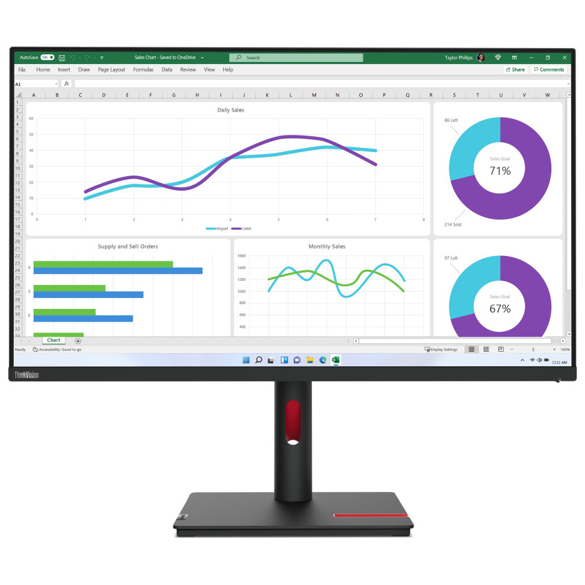 Lenovo ThinkVision T32h-30 80 cm (31.5") Docking-Monitor