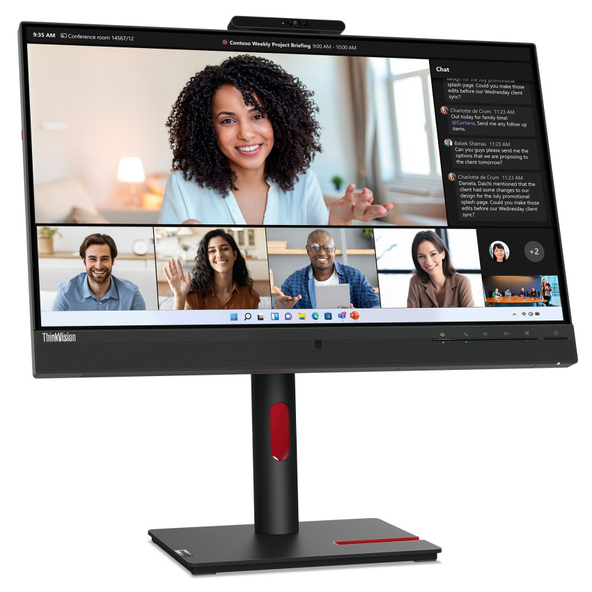 Lenovo ThinkVision T24mv-30 60.47cm (23.8") VOIP/Docking-Monitor