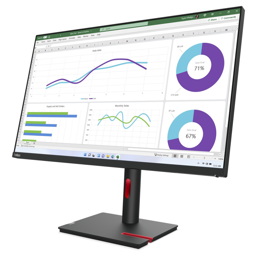 Lenovo ThinkVision T32h-30 80 cm (31.5") Docking-Monitor