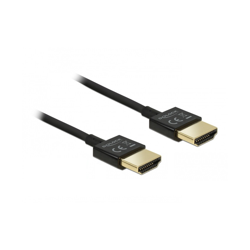 Delock HDMI™ High-Speed Kabel 0,5m (3D, 4K, ARC, Ethernet, schwarz)