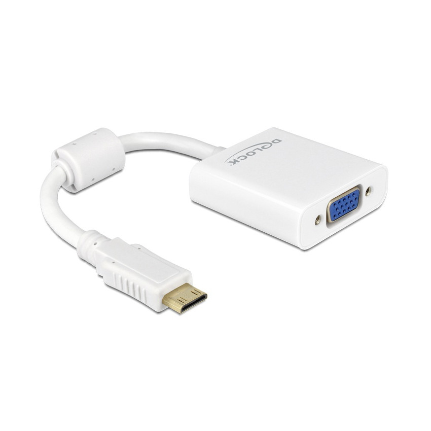 Delock Mini-HDMI-C zu VGA-Adapter