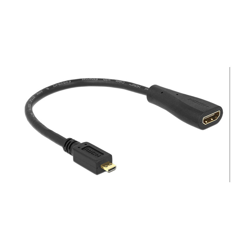 Delock Micro-HDMI (D) zu HDMI Adapterkabel