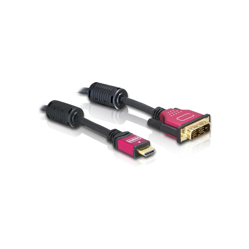Delock HDMI™ auf Single Link DVI 18+1 5m (schwarz, High Quality)