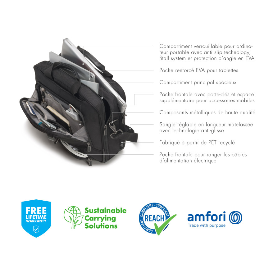 Dicota Top Traveller PRO (12-14", schwarz)