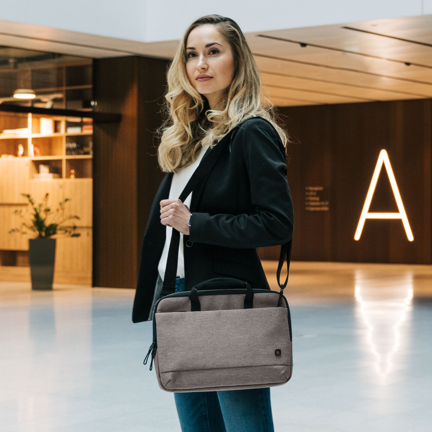 Dicota Slim Eco Motion (14-16", grau)