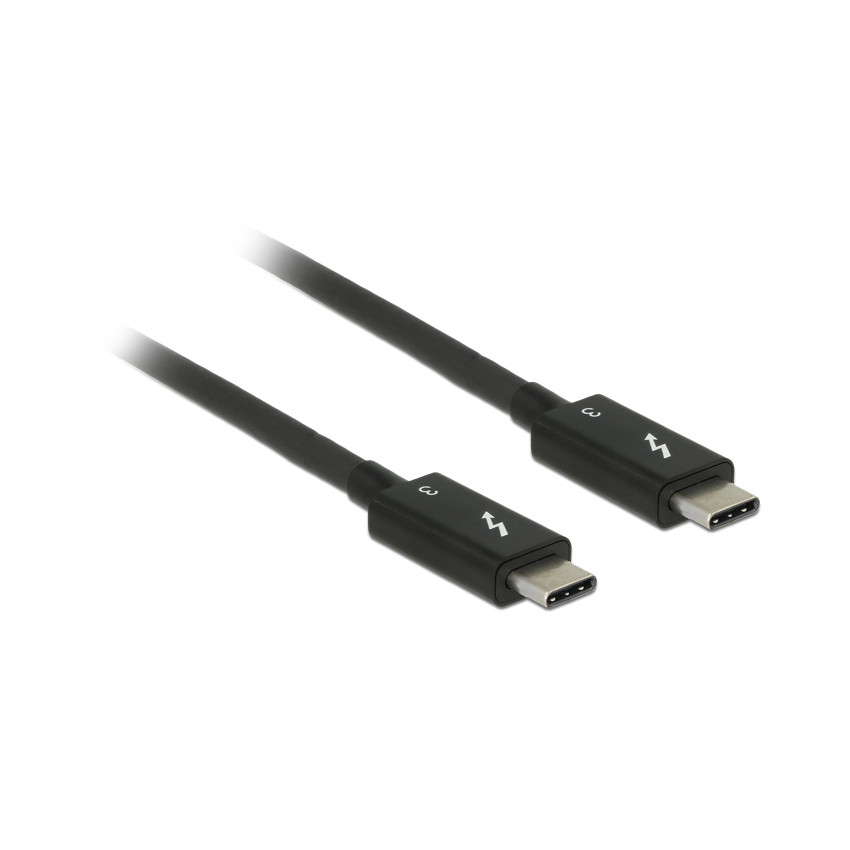 Delock Thunderbolt™ 3 (20 Gb/s) USB-C™ Kabel 1m (schwarz)