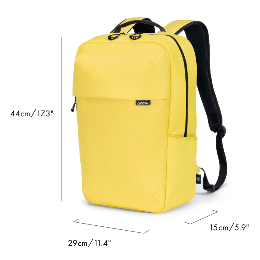 Dicota Backpack COMMUTER (13-16", Lemon)