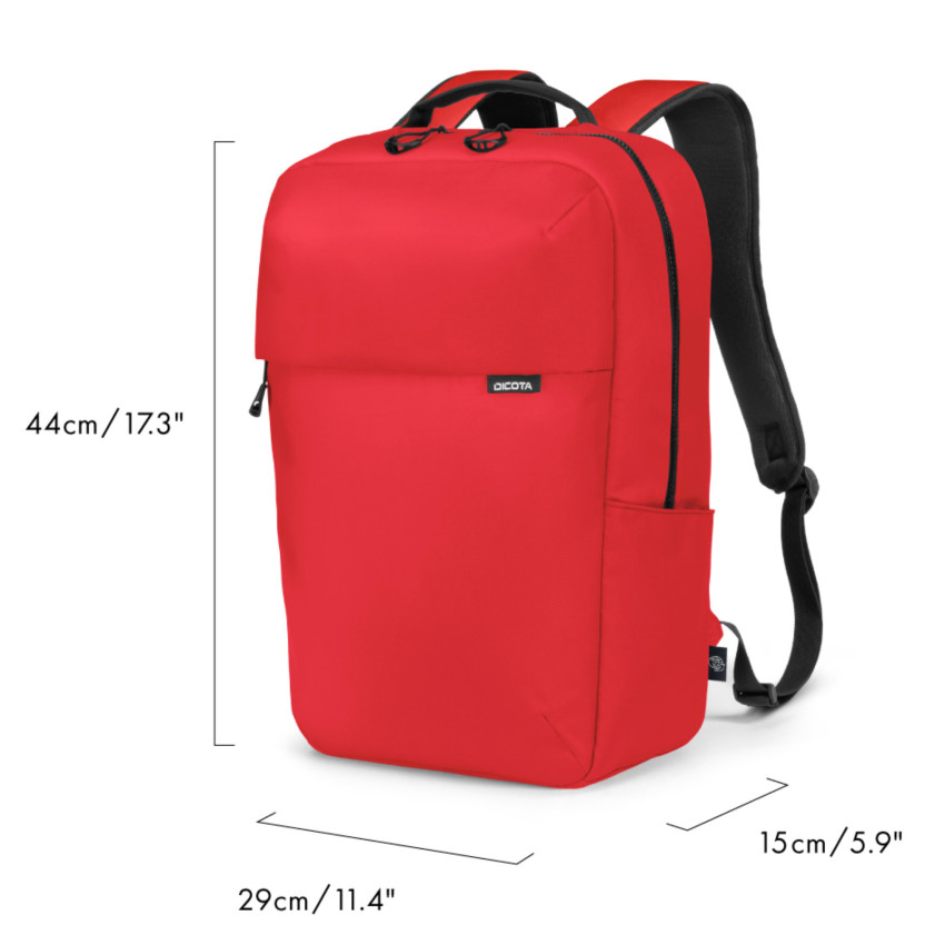 Dicota Backpack COMMUTER (13-16", Rot)