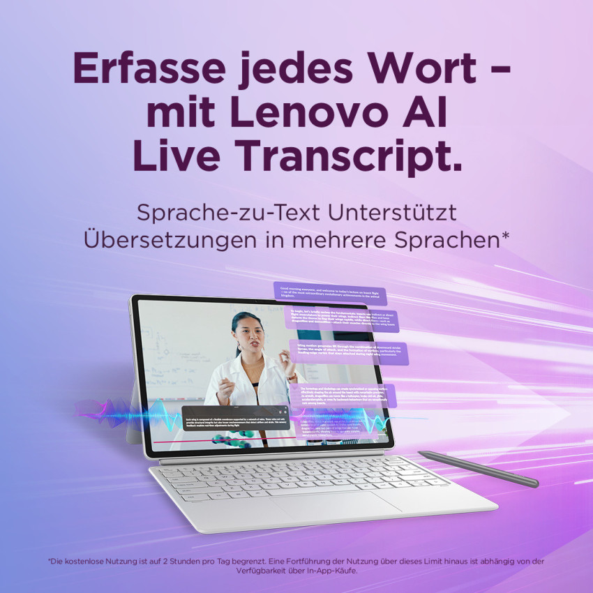 Lenovo Campus Idea Tab Pro G2 (Luna Grey) inkl. Pen, ohne Netzteil