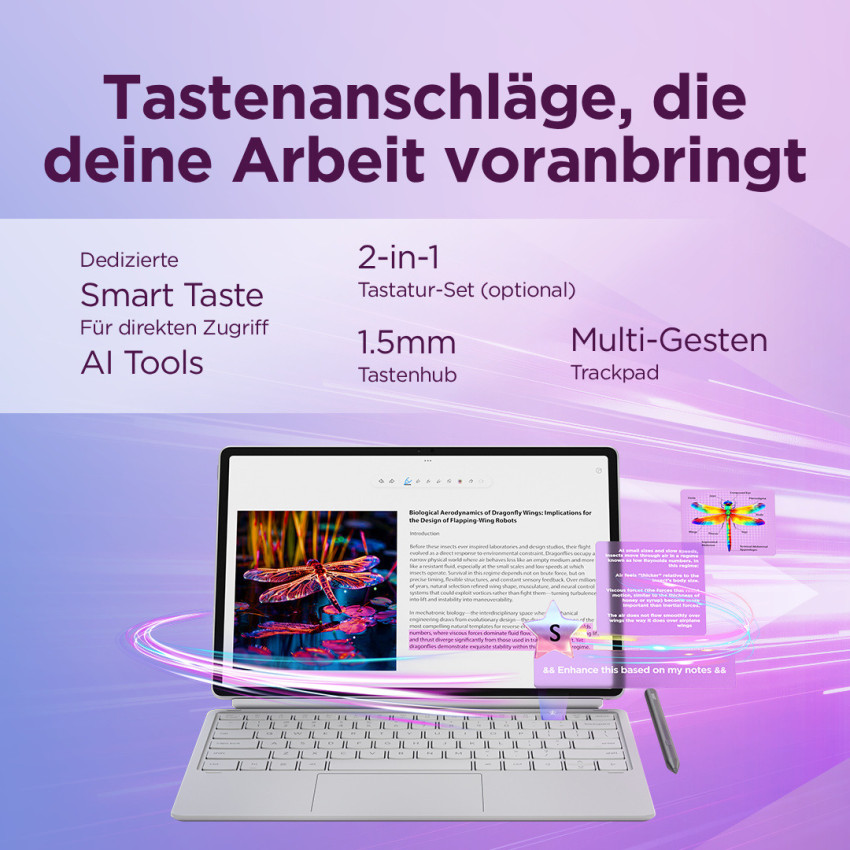 Lenovo Idea Tab Pro G2 (Luna Grey) inkl. Pen, ohne Netzteil