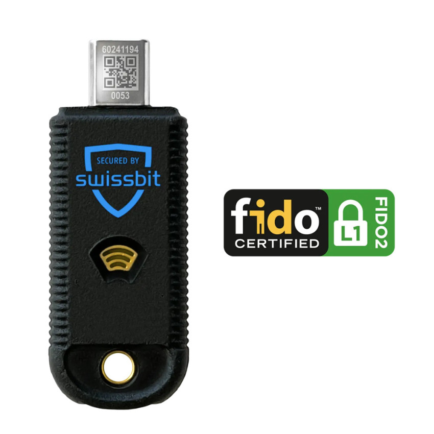 Swissbit iShield Key FIDO2 (USB-C) NFC