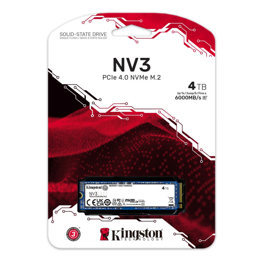 Kingston NV3 4TB M.2-2280 PCIe 4.0 x4 SSD