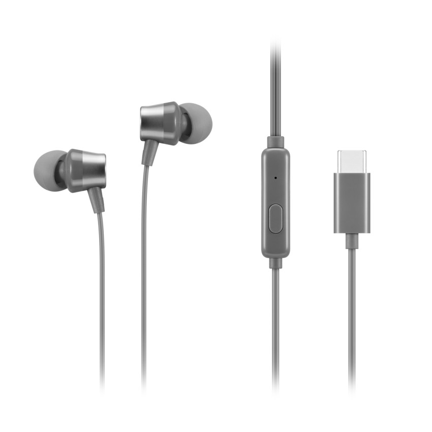 Lenovo 300 USB-C In-Ear Ohrhörer/Headphone (grau)