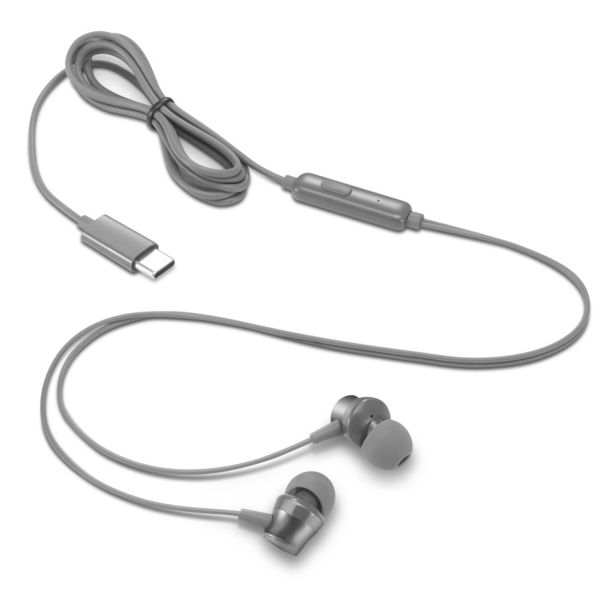 Lenovo 300 USB-C In-Ear Ohrhörer/Headphone (grau)