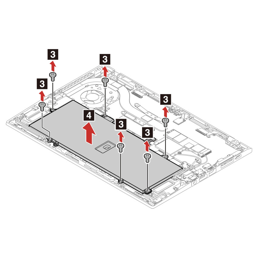 Lenovo ThinkPad interner 4-Zellen Akku 51Wh