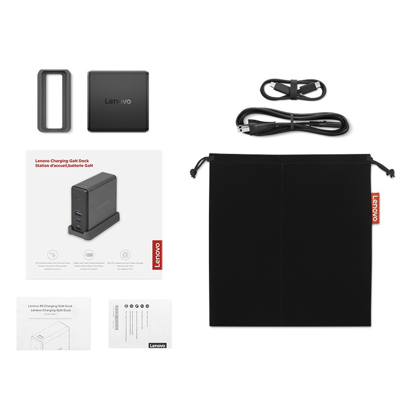 Lenovo X9 Charging GaN Dock (65W Netzteil)