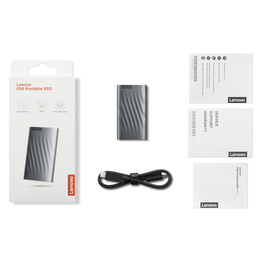 Lenovo Portable SSD PS6 2TB (USB-C, storm grey)