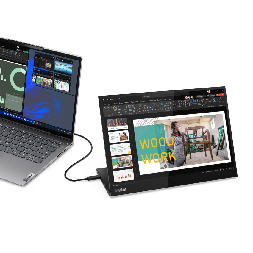 Lenovo ThinkVision M14d 35,6 cm (14,0") Mobiler Monitor