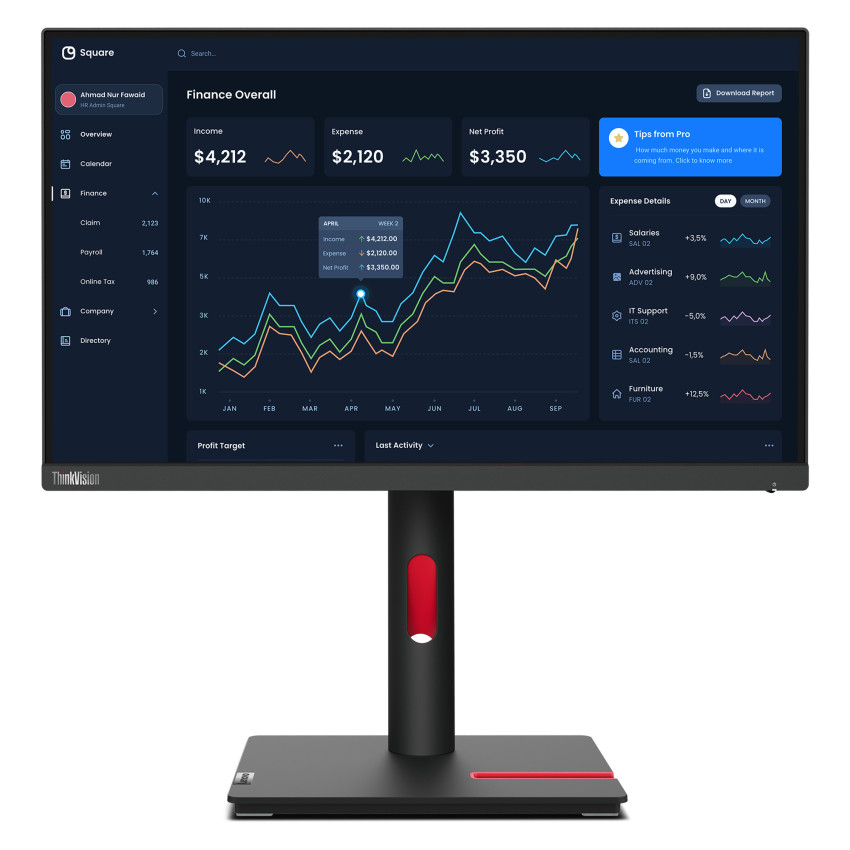 Lenovo ThinkVision T22i-30 54.61cm (21.5") Monitor