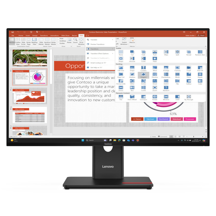 Lenovo ThinkVision T27-40 68.6 cm (27") Monitor