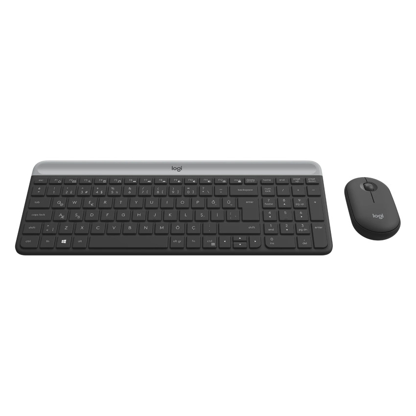 Logitech® MK470 Slim Wireless Keyboard and Mouse Combo, Grafit
