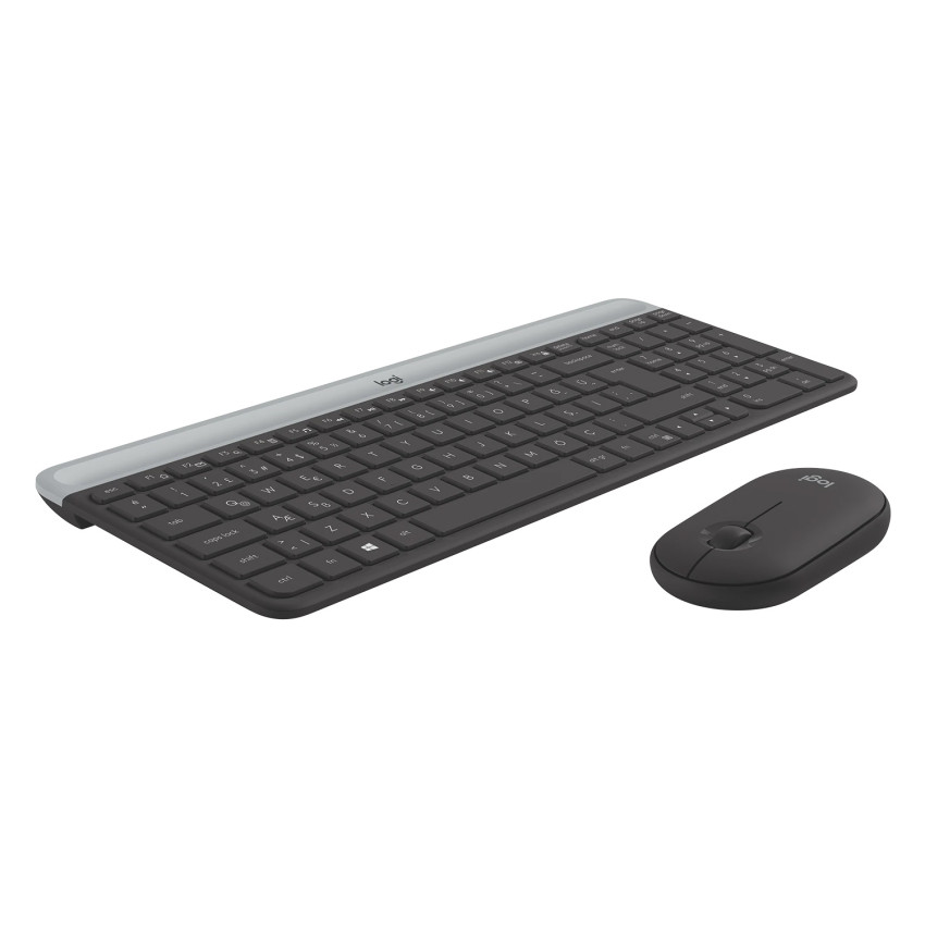 Logitech® MK470 Slim Wireless Keyboard and Mouse Combo, Grafit