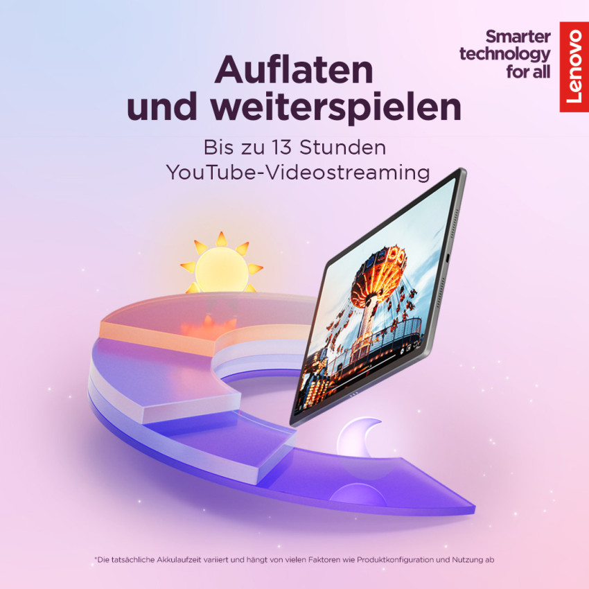 Lenovo Campus Tab K12 (Luna Grey), mit Netzteil