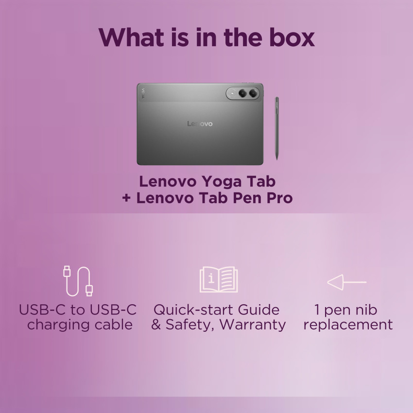 Lenovo Yoga Tab (luna grey) inkl. Pen, ohne Netzteil