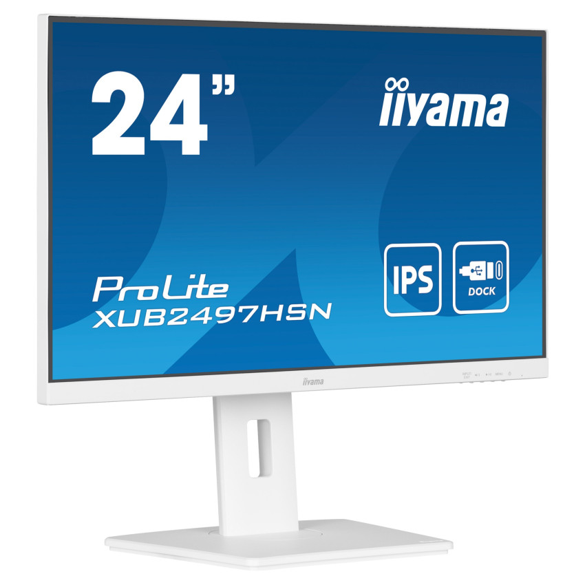 iiyama PROLITE XUB2497HSN-B2 68,5 cm (23.8") Docking-Monitor (weiß)