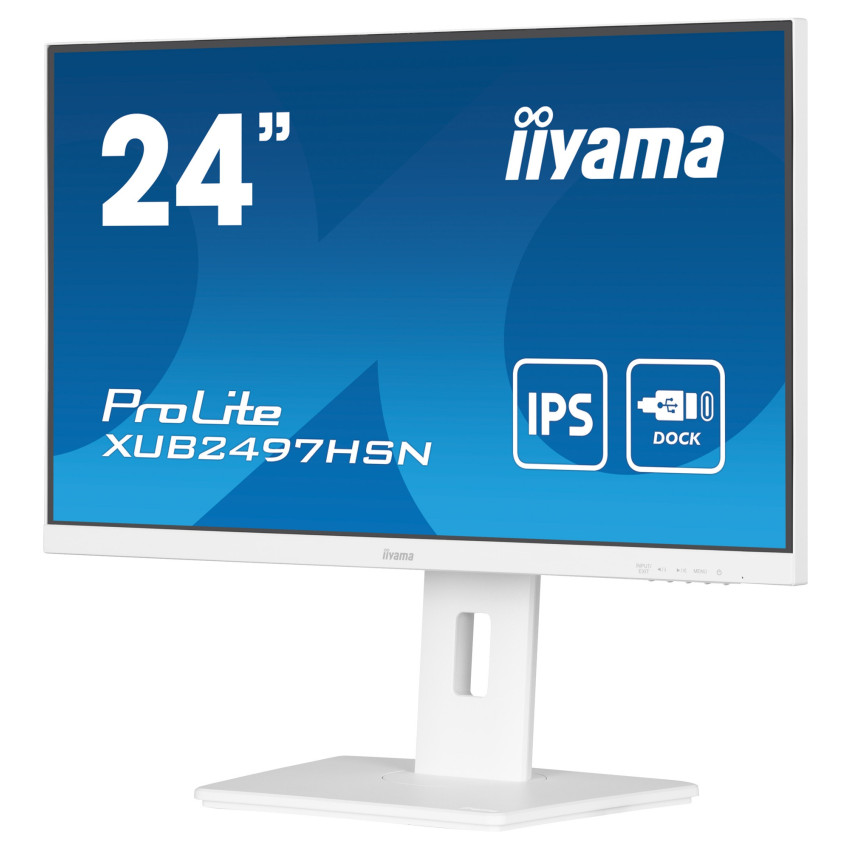 iiyama PROLITE XUB2497HSN-B2 68,5 cm (23.8") Docking-Monitor (weiß)