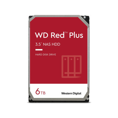 WD Red Red Plus NAS 6TB 5640rpm HDD (3.5")