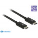 Delock Thunderbolt™ 3 (20 Gb/s) USB-C™ Kabel 2m (schwarz)