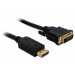 Delock Display Port auf DVI 24+1 Kabel 3m (schwarz)