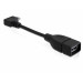 Delock Adapter micro USB auf USB 2.0 11cm (schwarz)