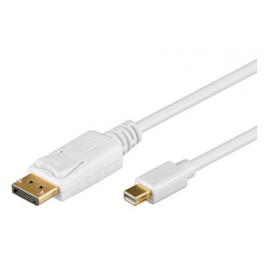 Mini DisplayPort auf DisplayPort Kabel 2m (weiss)