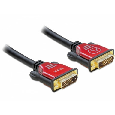 Delock DVI 24+1 Anschlusskabel 1.8m (schwarz, High Quality) Delock DVI 24+1 Anschlusskabel 1.8m (schwarz, High Quality)