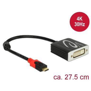 Delock USB Type-C (DP Alt Mode) zu DVI 24+5 Adapter Delock USB Type-C (DP Alt Mode) zu DVI 24+5 Adapter