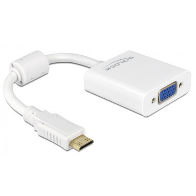 Delock Mini-HDMI-C zu VGA-Adapter