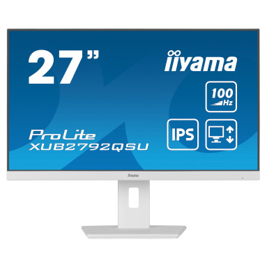 iiyama PROLITE XUB2792QSU 68,5 cm (27") Monitor (weiß) iiyama PROLITE XUB2792QSU 68,5 cm (27") Monitor (weiß)
