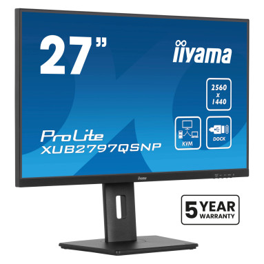 iiyama PROLITE XUB2797QSNP-B1 68,5 cm (27") Docking-Monitor iiyama PROLITE XUB2797QSNP-B1 68,5 cm (27") Docking-Monitor