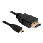 Delock HDMI™ auf  Micro-HDMI™ 3m (schwarz, High Quality)