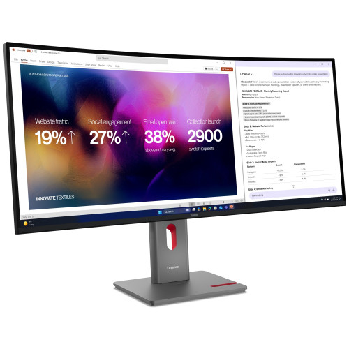 Lenovo ThinkVision P40w-40 100,84cm (40") Curved Docking-Monitor