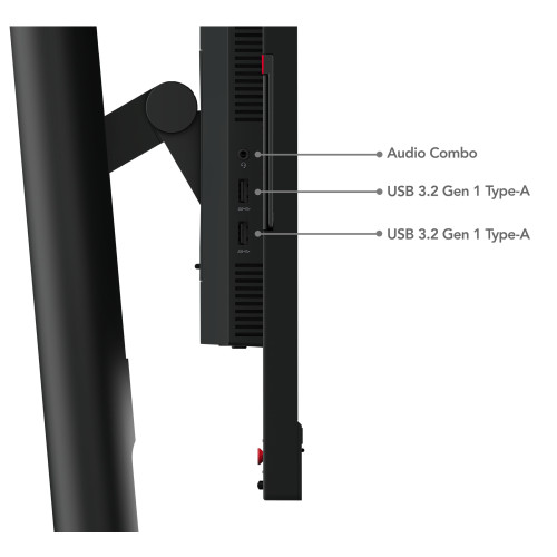 Lenovo ThinkVision T24mv-30 60.47cm (23.8") VOIP/Docking-Monitor