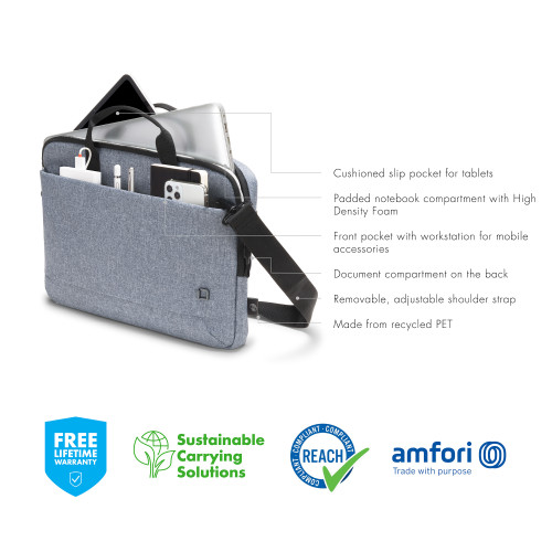 Dicota Slim Eco Motion (12-14", demim blau)