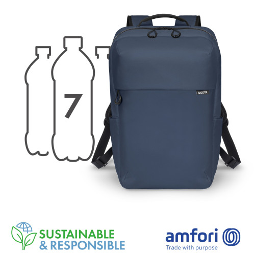 Dicota Backpack COMMUTER (13-16", Navy Blau)