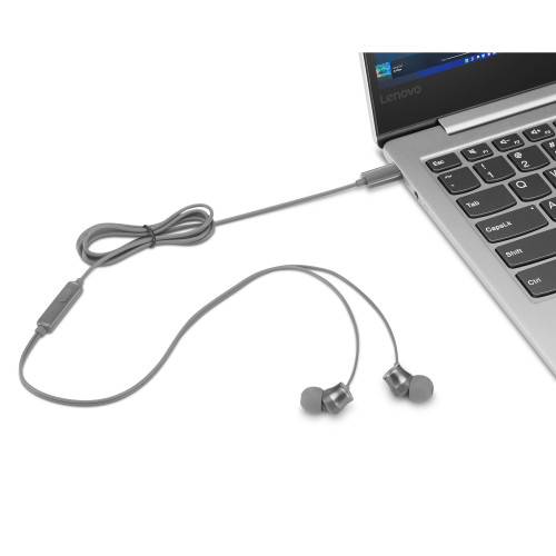 Lenovo 300 USB-C In-Ear Ohrhörer/Headphone (grau)